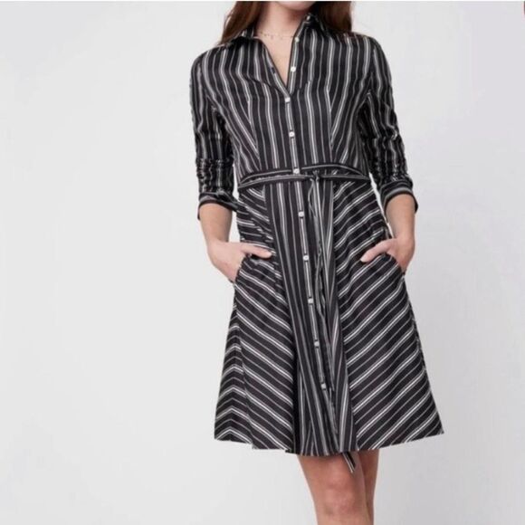 UNTUCKit Willow Classic Striped Shirt Dress - Picture 2 of 13